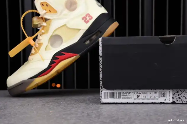 Bmlin Retro Jordan 5 OFF-WHITE DH8565-100 Sail 0602